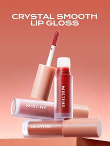 MISTINE 1.3g Chestnut Red Lip Gloss, Long-Lasting Moisturizing, High Color Payoff, Hydrating Finish, Non-Sticky, Smudge-Proof, Non-Transfer, Lightweight & Comfortable, 1pc - 03 RED CHESTNUT - View 3