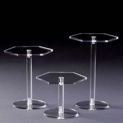 1pc Transparent Acrylic Multipurpose Display Shelf, Perfume Holder, Blind Box, Figure, Eyeshadow, Desktop Cosmetics Storage Rack