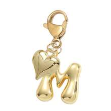 Bubble Letters Cute Necklace Pendant Bag Pendant-Lucky Crystal Pendant Paired With A Golden Heart Pendant, Alphabet Letters A-Z, Shiny Alloy Bag And Backpack Pendant-Perfect Gift For Birthdays And Special Occasions, Key Chain Ring Bag Backpack Pendant Car Pendant Gift For Ladies And Girls, Wallet And Handbag Accessories.Accessories Small Gifts For Women On Birthdays, Valentine's Day, Mother's Day - Multicolor - View 18