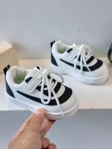 1双儿童时尚运动鞋幼儿柔软防滑耐磨休闲运动鞋 - 黑色 - 查看 2