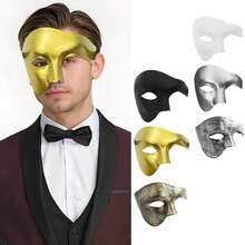 1pc Half Face Vintage Prince Masquerade Mask, Male Mask For Costume Party, Couples Decorative,Halloween Decorative Masks - Multicolor - View 1