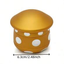 New Aluminum Alloy Mushroom-Shaped Herb Grinder, 4 Layers, 63mm, Manual Herb Grinder - Multicolor - View 3