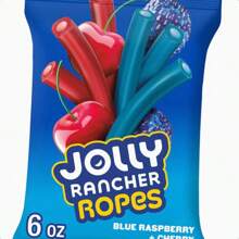 JOLLY RANCHER Ropes Blue Raspberry And Cherry Flavored Candy Bag 6 Oz - 6 Ounce (Pack of 1) - 查看 2