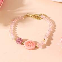 1 件陶瓷鱼和海螺珠项链 + 1 件陶瓷鱼珠手链，波西米亚风格女士夏季度假珠宝