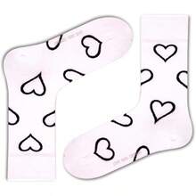 3 Pair Colorful Funky Patterned Women's Crew Dress Socks - Big Polka - View 2