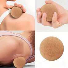 1PC Cork Massage Balls - Wooden Cork Yoga Fascia Balls For Yoga Muscle Massage And Deep Tissue Relaxation