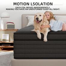 CHEVNI High Quality High Rebound Twin Full Queen King Size Gel Memory Foam Hybrid Medium Firm Bed Mattress 12/14Inch - 黑色 - 查看 1