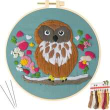 Culberta Embroidery Kit Mini For Adults &Amp; Kids, Hot-Air Balloon Cross Stitch Beginner Craft Set With HD Video Tutorials, Handmade DIY Art Supplies For Gifts - Pattern1 - View 1