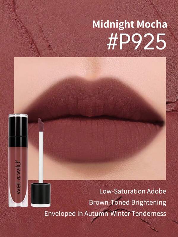 Wet n Wild Wet N Wild MegaLast Liquid Catsuit Matte Lipstick - Midnight Mocha - 6g