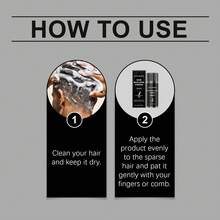 Hairline Hair Fiber Powder, Repairs Receding Hairline On The Forehead, Improves Sparse Hair, Covers White Hair And Baldness, Easily Applies Color, Waterproof, Sweat-Proof And Does Not Fade, Black And Dark Brown Hair Color Filling Powder Suitable For The General Public - 彩色 - 查看 7