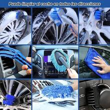 FELIN Kit Limpieza Auto 26 Piezas Profesional, Cepillo Taladro, Esponjas Coche, Fieltro Pulido, Toallas Microfibra, Plumero, Cepillos Detallado, Para Lavado Interior y Exterior Vehículos - 26 piezas - Ver 4
