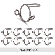 10 个非粘性可调节指甲环、可替代丙烯酸指甲胶的非粘性可调节指甲环、可重复使用的指甲环、穆斯林妇女和女孩的珠宝礼物（金色、银色、玫瑰金、黑色）、美甲用品、美甲工具、美甲工具、返校、指甲、按压指甲用美甲工具