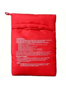 1pc, Potato Cooker Bag - Quick And Easy Microwave Potato Cooking Solution, Washable Baked Potato Microwave Cooking Quick Fast Cooker Bag, Hotel Kitchen Accessories - Red - View 14