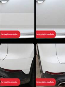 1 件 3D 碳纤维膜汽车贴纸，自行车防滑标记贴纸，DIY 贴片保护条，适用于汽车门入口踏板和侧视镜，整车均可，防刮、防水、耐用、易于安装，适用于酒店、餐厅、办公室、商业用途