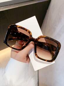 LiMiaoMiao 1 件男女通用超大方形时尚眼镜，Y2K 风格，新奇，派对，节日配饰方形墨镜