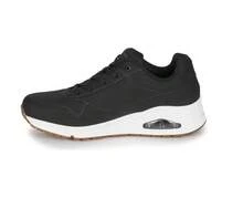 Skechers 女式休闲气垫减震耐磨跑步鞋 - 黑色 - 查看 4