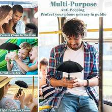 1 件装夹式雨伞手机支架，适用于 、Android 智能手机的吸盘手机支架，生日、居家、朋友礼物，夏季假日户外海滩旅行手机配件