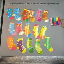26/53pcs Children's Colorful Life Skills Matching Game - Mixed Color Educational Cognitive Toys, Paper Material, Suitable For Primary School And Kindergarten, Sock And Glove Pairing Game - Random Color Styles - Multicolor - View 4