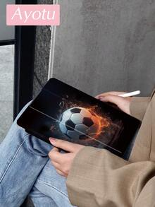 Soccer Football Case Compatible With Samsung Galaxy Tab/IPad,IPad 9th/8th/7th Generation 10.2 Inch ,New IPad 10th Generation Cover,With Auto Wake/Sleep,Four Corners Anti-Fall - Multicolor - View 3