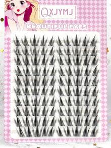 100 件/包 10-12 毫米浓密迷人的自然向日葵假睫毛，易于粘贴，适合初学者睫毛簇、睫毛簇、单根睫毛、睫毛、假睫毛 - C - 查看 5