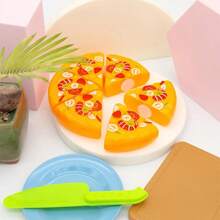 25 件豪华厨房玩具套装 - 逼真的水果、蔬菜和披萨玩具 - 有趣的角色扮演道具 - 完美的节日创意礼物