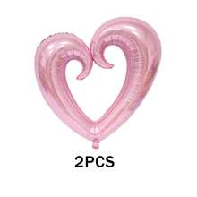 2 balões de coração de 36 polegadas, adequados para decoração de aniversário, decoração de quarto, festa de aniversário, decoração de casamento, balões de hélio