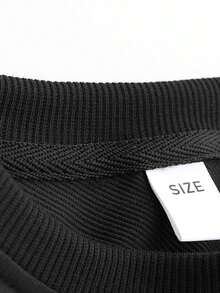 Teen Girl Casual Minimal Slogan Print Pattern Graphic For Girlprinted Round Casual Sweatshirt For Girl, Autumn/Winter,Round-Neck Sweatshirt,Suitable For School, Vacation And Shopping Outfits,Back To School,Suitable For Both Boy And Women, Street Style, Suitable For School, Vacation, Shopping, Sports And Other Occasions