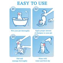 2 pièces Shampooing pour chien à l'avoine (convient aux chats et aux chiens), soulage les démangeaisons et hydrate la peau et les poils secs