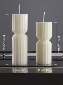 1 szt. Kreatywna nordycka minimalistyczna świeca aromaterapeutyczna w paski, ręcznie robiona jednokolorowa geometryczna świeca filarowa, odpowiednia do dekoracji świec, prezenty świecowe, świece sojowe, zestawy świec, świece urodzinowe, świeczniki, prezenty dla przyjaciół, prezenty dla kobiet, wystrój domu, prezenty zimowe, dekoracje prezentów, urocze świece, świece zapachowe na ukończenie szkoły, wesele