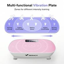 MERACH Vibration Plate Exercise Machine, Whole Body Workout Fitness Platform With Motor Speed Control, Adjustable Settings For Home Training And Shaping - 查看 2