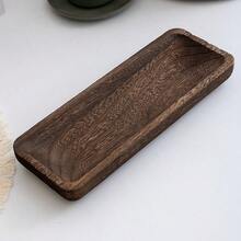 1 szt. 16" dekoracyjna miska taca centralny element stołu: drewniana miska na ciasto do wystroju pokoju domowego, rustykalne świeczniki do jadalni, blatu kuchennego, wiejskiej długiej wąskiej tacki na przyjęcie weselne, wystrój świąteczny walentynkowy