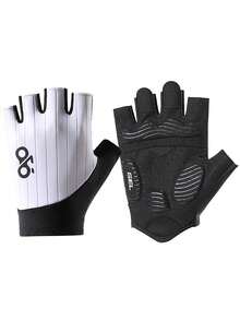 AOLIKES 1 件夏季自行车手套半指山地车骑行手套男士 SBR 加厚防滑减震骑行自行车配件