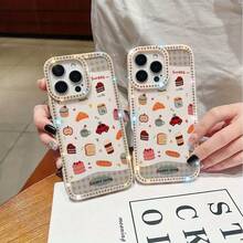 Funda para teléfono 1PC Teléfono Bling de Doble Cara, Parte Trasera Dura Suave a Prueba de Golpes, Multicapa, TPU + PC, Compatible con 16/15/14/13/12/11 Pro/Plus - transparente - Ver 4