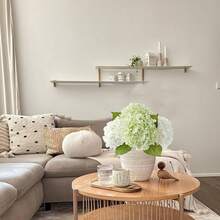 White Flowers Hydrangea Artificial Flowers, 4Pcs Outdoor Large 21" Royal Real Touch Latex Silk Flowers Faux Hydrangea, Lifelike Fake Flower For Spring Wedding Bouquet Table Centerpieceshalloween - Trắng/Xanh lá cây - Xem 4