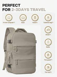 大容量防水尼龙旅行背包，适合徒步旅行、露营、户外活动、携带笔记本电脑、旅行，是送给妈妈、爸爸、女儿、朋友的理想新年、情人节礼物。