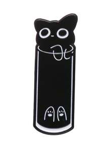 1 件可爱黑猫珐琅别针动物趣味小猫金属徽章背包卡通定制女士儿童翻领首饰礼物