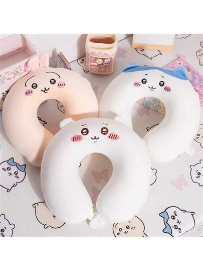 Chiikawa Usagi Hachiware Series Shaped Kussen Com Tafel Memory Foam Nap Schattige Cartoon Office Travel Neck Support
