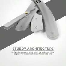 Utopia Care Professional Straight Razor For Men, Barber Straight Edge Razor Safety With 100 Pack Blades, Black