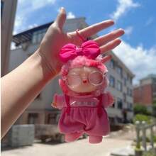 1-5pcs For Labubu Complete Set Of Matching Clothes, Rose Bow Accessories, Glasses With Lenses, Matching Shoes, Glasses, Clothes, Shoes And Accessories Suitable For Most Dolls - Multicolor - View 2