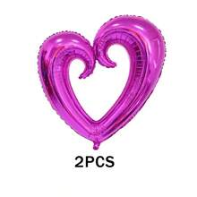 2 balões de coração de 36 polegadas, adequados para decoração de aniversário, decoração de quarto, festa de aniversário, decoração de casamento, balões de hélio
