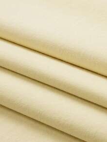 GRDR Men's Fashionable Solid Color Basic Short Sleeve Casual T-Shirt - Apricot - View 5
