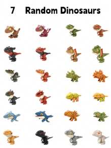 1/3/5件恐龙动物模型（款式随机不重复）恐龙咬手指玩具新奇模型动物恐龙摆件展示挂件饰品1/3/5件恐龙动物模型（带咬手指功能）款式随机，精致小巧，材质耐用，恐龙造型多样 - 彩色 - 查看 15