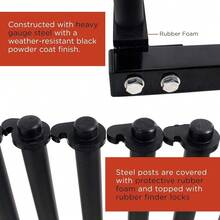 Danolapsi Truck Bed Windshield Rack,5-Slot Heavy Duty Steel Glass Holder With Rubber Pads & Mast Locks,  Cargo Organizer For Auto Glass Transport,25x21x24inch - 9 card slots - View 5