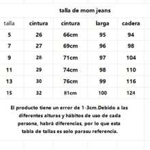 1 pieza mezclilla pantalon para mujer,rigido,mom jeans,comodidad,casual. - Azul - Ver 4