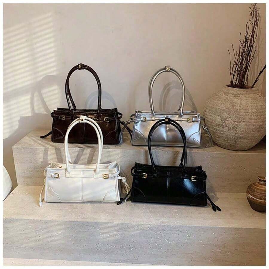 Women Top Handle Bags - 白色的 - 查看 1