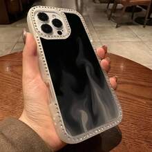 Funda para teléfono 1PC Teléfono Bling de Doble Cara, Parte Trasera Dura Suave a Prueba de Golpes, Multicapa, TPU + PC, Compatible con 16/15/14/13/12/11 Pro/Plus - Rosa - Ver 2