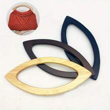 1pc Wooden Handbag Handle Accessory For Sewing, Crochet, Knitting Bag Crafts Replacement Handle Strap - Beige - View 5