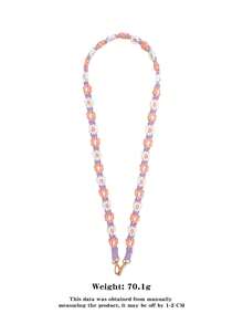 1 件波西米亚风格手工编织雏菊花图案手机挂绳，防丢失斜挎手机带