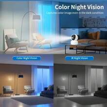 1pc/2pcs Smart Camera, Indoor/Outdoor Camera, 2.4GHz Home Security Camera System, Fixed Lens & Dome Camera Combination, 360 Degree Wide View, Motion AI Tracking, Two-Way Audio, Mobile Alarm Monitoring