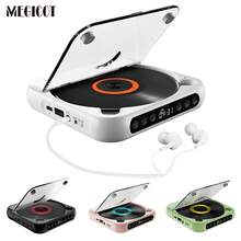 MEGICOT Bluetooth Rechargeable CD Player With Hold Function LED Display USB Audio Port, 2000mAh Personal MP3 CD Player For Listening Music Prenatal Education Study - Black - View 1